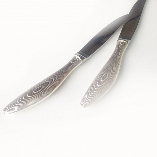 STRATUS, steak knife, silver-plated bronze or gold-plated - © Lauret Studio