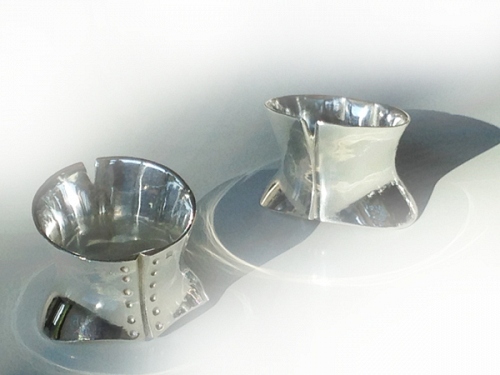GWEN , napkin ring, silver-plated bronze OR GOLD-PLATED - © Lauret Studio