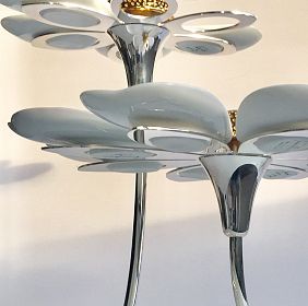 A LA FOLIE, silver and gold plated display, tea-time display - © Lauret Studio
